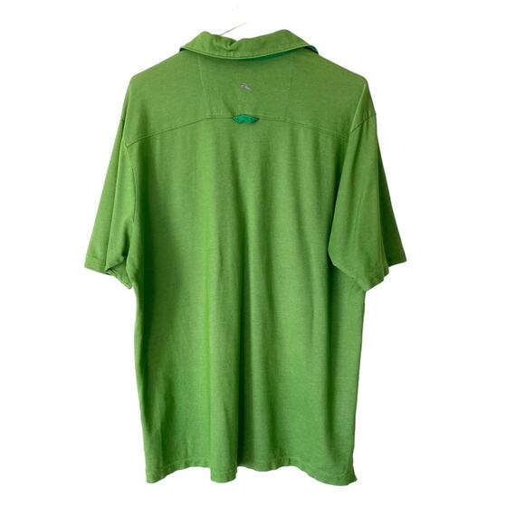 Tommy Bahama Green Polo Shirt Golf Short Sleeve Mens size large - Picture 3 of 6